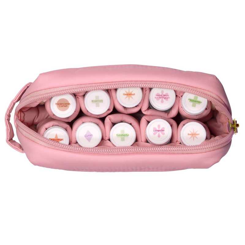 Living Libations Mini Puffer Dopp Bag, Wisteria White 5ml