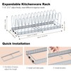 Housolution Pot and Pan Organizer Rack for Cabinet, Upgraded Expandable