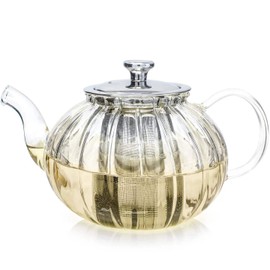Teabloom Vienna Glass Teapot with Infuser | 37oz Elegant Design | New in Box