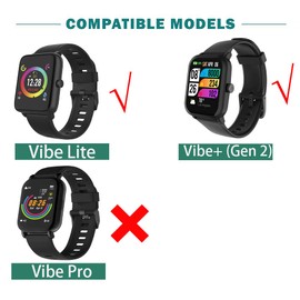 Soporte de carga compatible con 3Plus Vibe Lite, soporte de carga Lamshaw para reloj de computadora, estación de carga compatible con Vibe Lite/Vibe+ (Gen 2) / Vibe Plus Gen 2 (negro)