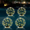 LUBITTE Floating Solar Pool Lights, 14-Inch Fairy Inflatable Light-Up Glow