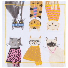 Jubilee Feline Fine Cat Floursack Dishtowel Set of 2