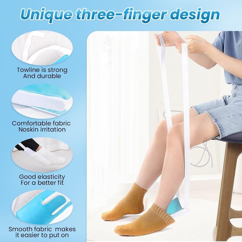 YGHSZ 2pcs Sock Aid for Elderly & Disabled - Easy