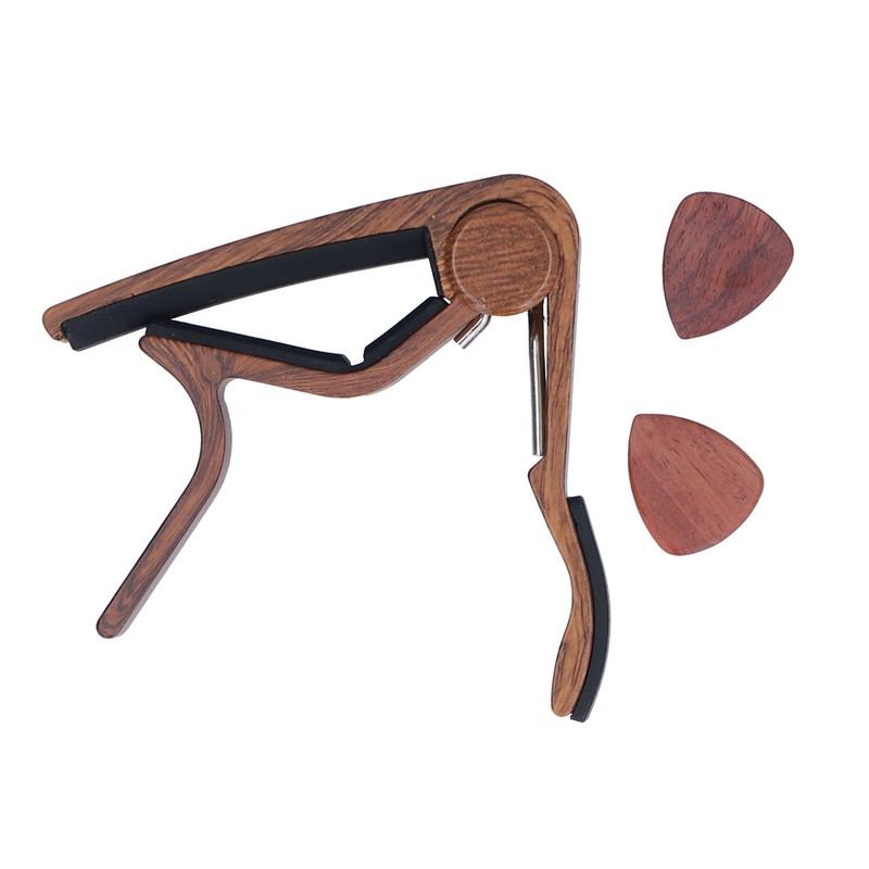 Guitar Capo Small Portable Noiseless Silicone Pad Spring Loaded Capo