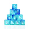 Yourandoll 10pcs Polyhedral Dice D6 Dice 6 Dice 16mm DND
