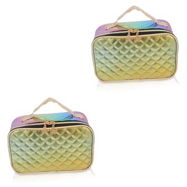 CORHAD 2pcs Multifunctional Pattern Makeup Holder Spacious for School Daily Use Stylish and Storage -