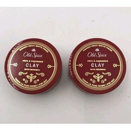 Old Spice 2 Pack-Old Spice Clay with Beeswax 2.22 Oz Each Matte Finish