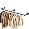 Winmien Industrial Pipe Clothes Rack, 50 In Heavy Duty Wall