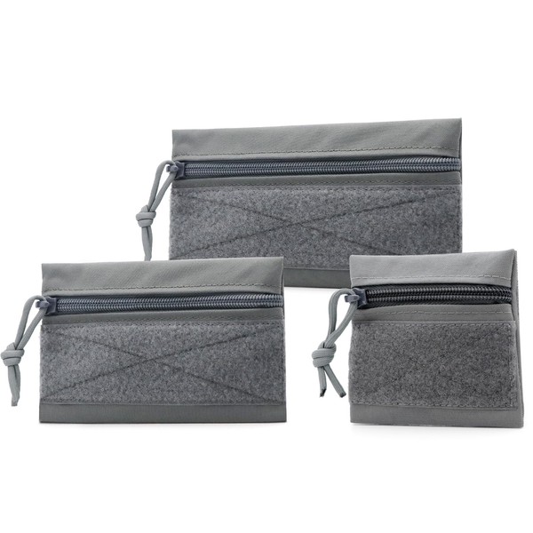 Qavctw - 3 bolsas tácticas de administración con gancho y