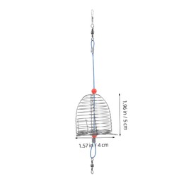 NOLITOY 5pcs Fishing Bait Cage Fishing Trap Basket for Smelt Eels Crab Lobster and More Feeder Rugged Mesh Design for Easy Carrying