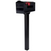 Gibraltar Mailboxes Patriot Medium Capacity Rust-Proof Plastic Black, Post-Mount Mailbox,
