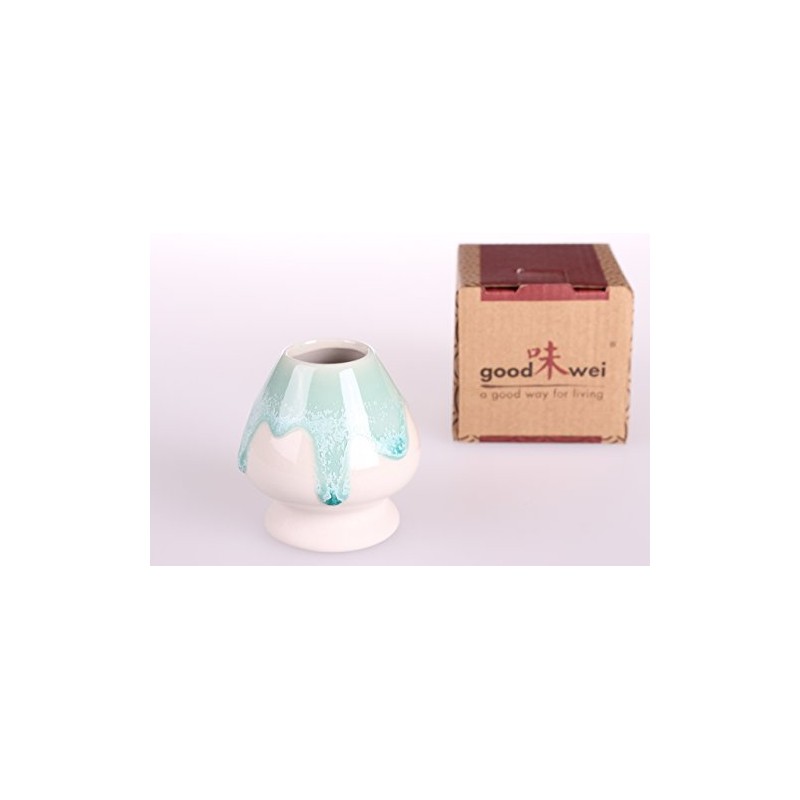 Goodwei Matcha Ceramic Broom Holder "Chasentate" | Accessories for Tea