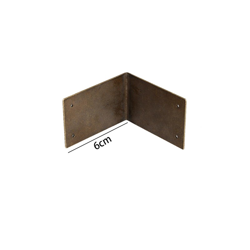 4Pcs Brass Corner Protectors 90 Degree Right Angle Brackets Corner