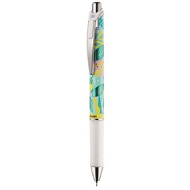 Pentel Energel BLN75 Kawaii Tropic Summer Infinity Retractable Gel Rollerball Pens 0.5 mm Fine Tip Black Ink Pack of 12