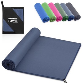 YC Kitchen Microfibre Towel, Quick-Absorbing Microfibre Fitness Towel, Suitable for Sports Towel, Travel Towel, Beach Towel, 70 x 140 cm