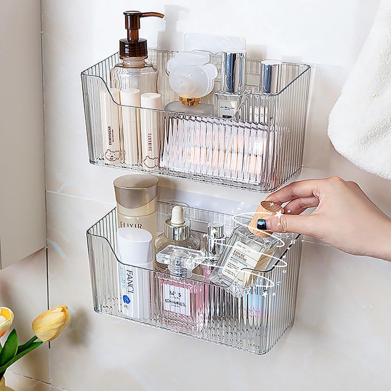 2PCS Cabinet Door Organizer,Self Adhesive Kitchen Cabinet Organizer,Cabinet Door Storage
