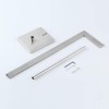GERZWY Toilet Paper Holder Free Standing with Reserve, SUS 304