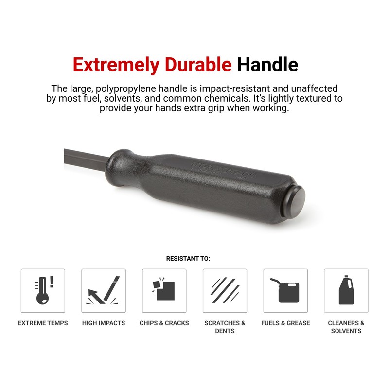 TEKTON 25-Inch Angled Tip Handled Pry Bar with Striking Cap