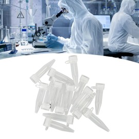 500pcs Microcentrifuge Tube Professional Clear Polypropylene 1.5ml Centrifuge Tube with Snap Cover for Laboratory Supplies (Pointed Bottom)