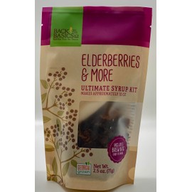 Elderberries & More Ultimate Syrup Mix - Makes Approx. 32 oz with Honey - Organic Dried Ingredients -Included Tea Bag - Elderberry, Rosehips, Hibiscus, Cinnamon Stick, and Whole Cloves