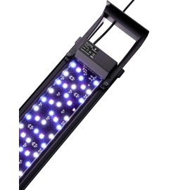 Fishkeeper Smart Aquarium Light - App Controlled Full Spectrum LED Fish Tank Light with Bluetooth, 6 Preset Modes, DIY & Timer, UVA for Fresh Water Tanks, with Extendable and Adjustable Brackets