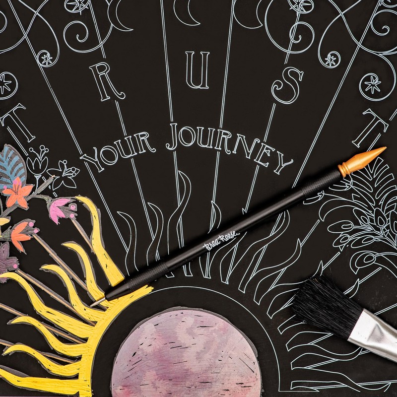 Brea Reese® Scratch Art Paper Pad Kit, 8" x 8",