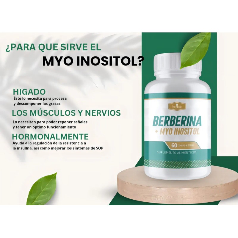 Berberina + Myo Inositol 60 Capsulas Itranut