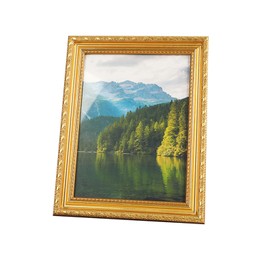 Gold Ornate A4 Picture Frame for Photos, Artwork, or Posters – Baroque Style Ready to Hang or Stand, Wall Hooks Included, Shabby Chic with MDF Backing and Shatterproof Clear Perspex Sheet