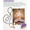 Bivei 108 Mala Beads Necklace 7 Chakra Semi-Precious Healing Gem