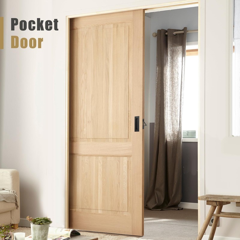HBL' Pocket Door Hardware Set – 2 Recessed Flush Finger