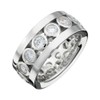 Esprit Sterling Silver Patient Ring, White zirconia