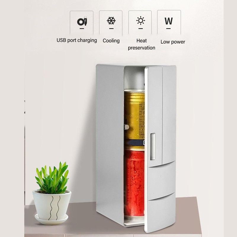 Mini Fridge, 2 Can Portable Refrigerator, 9 X 5 X