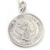 Shikui 656svn Danish 1 Krone Coin Necklace, No Gemstone