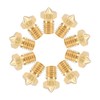 sourcing map 1mm 3D Printer Nozzle Head Replacement, Brass 10pcs