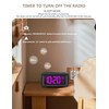 OWYELO Digitale Wecker, Digitaler Radio mit Snooze, 7-Farbiger LED-Display &