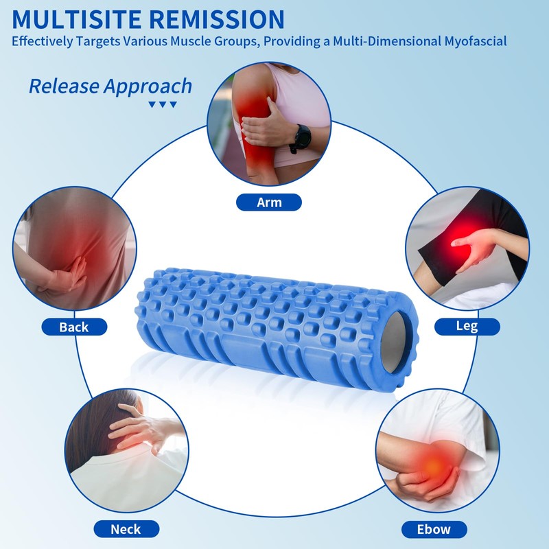 oolong High-Density Foam Roller for Deep Tissue Massage, Muscle Recovery