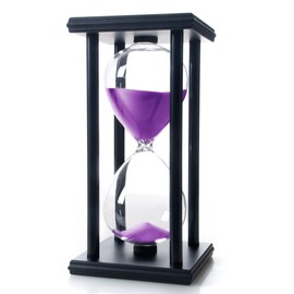 Bellaware 60 Minute Wooden Sand Timer Sand Timer - Purple