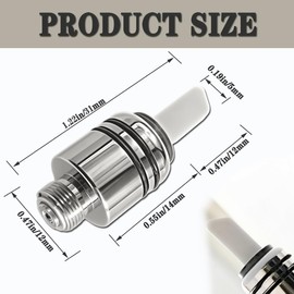 RUIVEO Ceramic Hot Knife Tip,Multi-Tool Ceramic Knife Tip for Slicing Wax or Viscous oil etc (1)