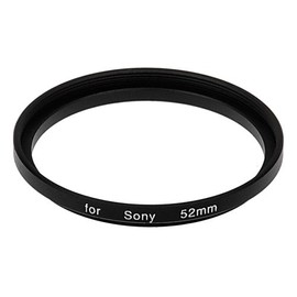 Fotodiox Metal Step Up Ring, Anodized Black Metal 50mm-52mm, 50-52 mm, fits Sony Alpha DT 55-200mm f/4-5.6 Lens