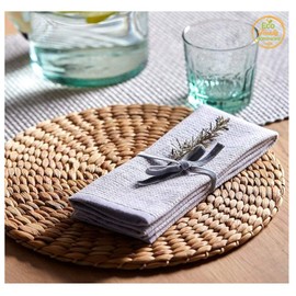 XXL Round Braided Seagrass Placemats Set of 4