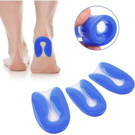 1 Par Talonera Silicona Almohadillas Gel Forma U Talón Almohadillas Para Pies Aliviar el Dolor de Zapatos Protector de Espolón de Talón Plantillas Fascitis Plantar Unisex Cojín Inserción de Zapatos
