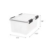 IRIS USA WeatherPro 19 Qt Storage Bins with Lids, 6