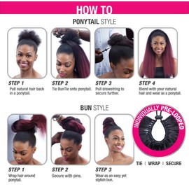 JUMBO TIE (OT30) - Freetress Synthetic Drawstring BunTie 2 in 1 Ponytail