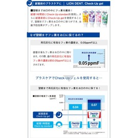 DENT. Check-Upstandard Lion Mint Dent Check Up Standard Fluorine 1,450 ppm, 4.8 oz (135 g) x 2 Pieces