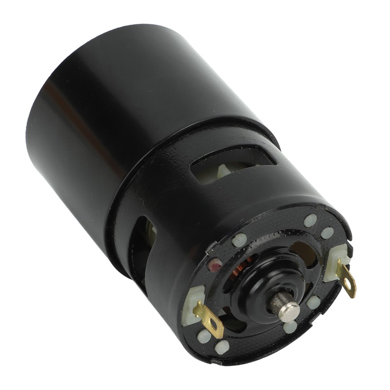 High Torsion DC Motor 12000RPM Round Shaft Fast Speed Red