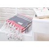Bersuse 100% Cotton - Nova Turkish Towel - Black-Beige