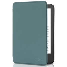 CoBak Case for 6 inch e-reader, full protection with auto sleep/wake function, not compatible with Kobo (skin feeling dark green)