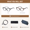 LKEYE Square Reading Glasses Women Cateye Blue Light Blocking Readers