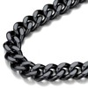 FindChic Chunky Black Chain Necklace for Men, Curb Chain Necklace
