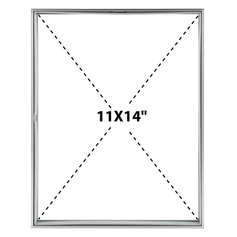Frametory, 11x14 Floating Picture Frame - Metal Photo Frame -